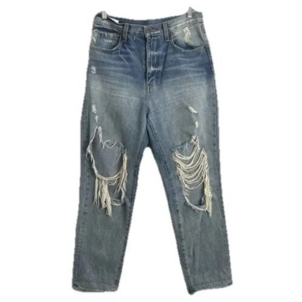 Carmar Distressed Boyfriend Womens Jeans Size 26‎ D462287 Los Angeles High Rise
